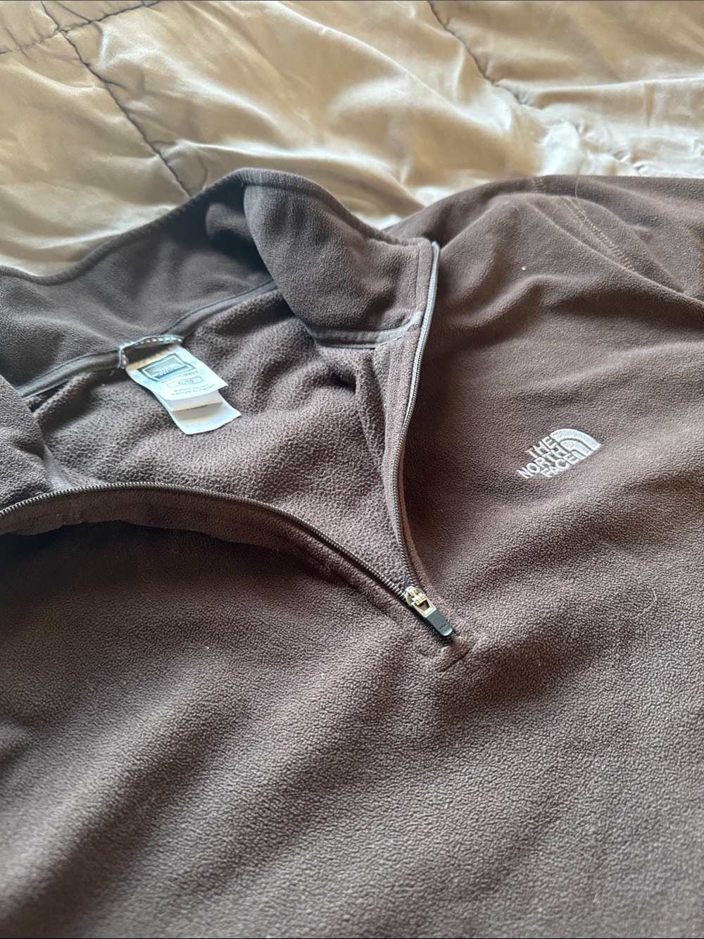 The North Face Chocolate Brown Fleece Pullover XL